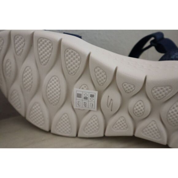 Skechers 141481 Women's Sz 12 Navy Go Walk Flex Hands Free Slip-In Sandals - Picture 7 of 13